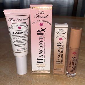 ✨BUNDLE✨ NIB Too Faced Hangover Replenishing Face Primer & Hangover Pillow Balm